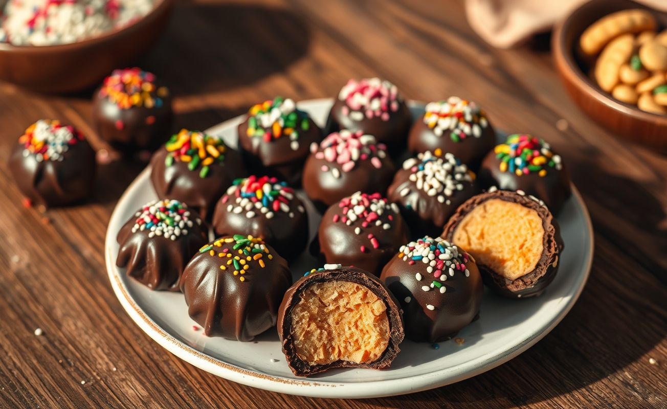 Brigadeiro Gourmet: O Melhor Doce Brasileiro em uma apresentação colorida e apetitoso.