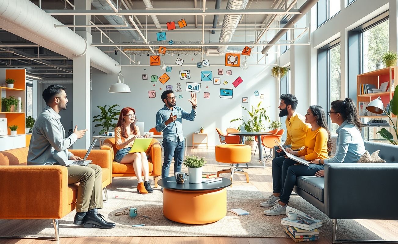 Colaboração no empreendedorismo digital.