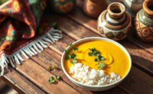 Delicious Vatapá Baiano: Sabor e Tradição served in a rustic bowl with vibrant colors and textures.